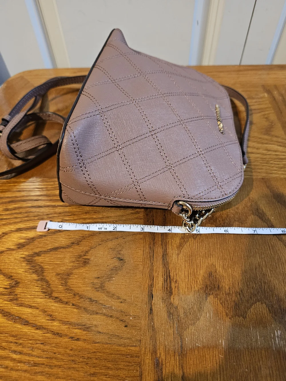 Michael Kors Quilted Crossbody Bag in Dusty Rose